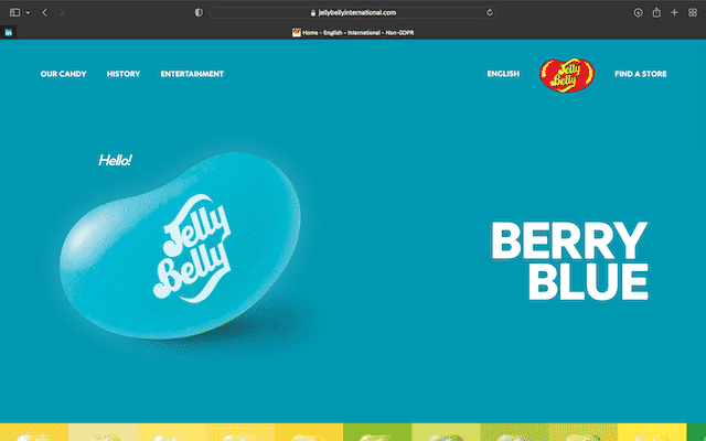 25 Best Cute Candy Store Websites 30 Jelly Belly Home page