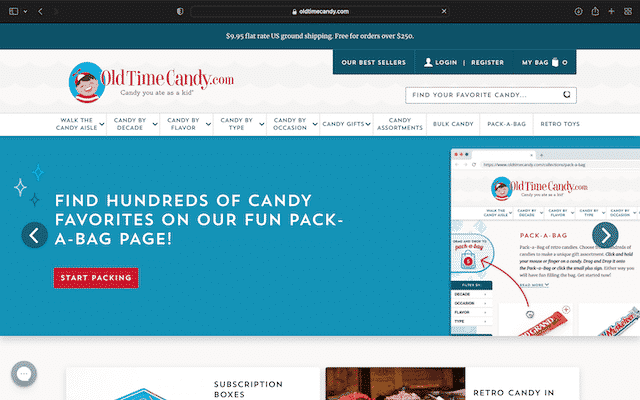 25 Best Cute Candy Store Websites 45 Old time candy's home page