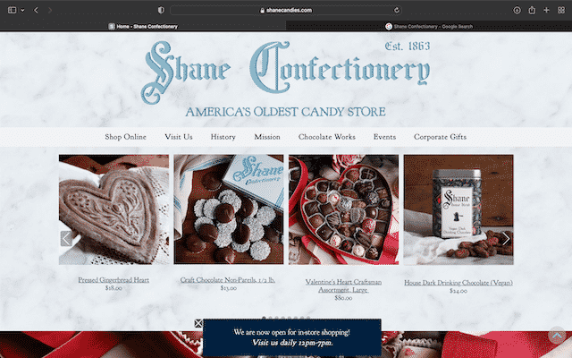 25 Best Cute Candy Store Websites 48 Shane confectionery's home page