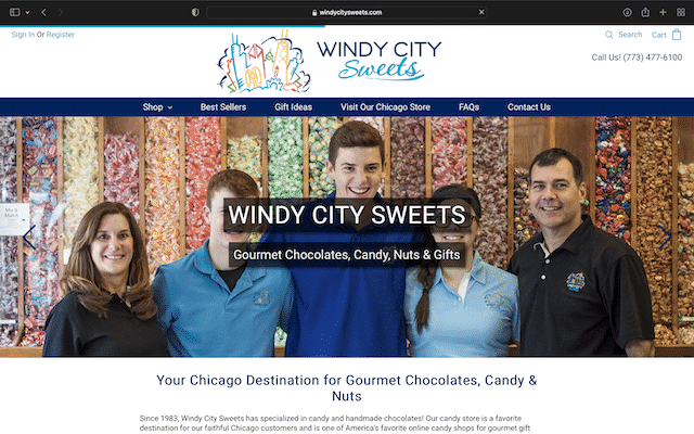 25 Best Cute Candy Store Websites 51 Windy City's home page