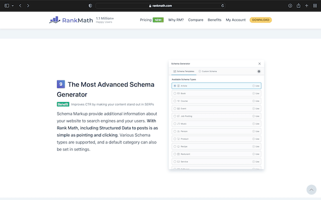Rank Math Vs. Yoast: Why Rank Math Is A Better SEO Plugin For Your Site 14 Rank Math's Feature Page