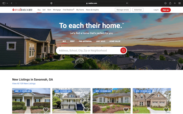 20 Best Real Estate Websites For Lead Generation 23 Realtor.com's Home page