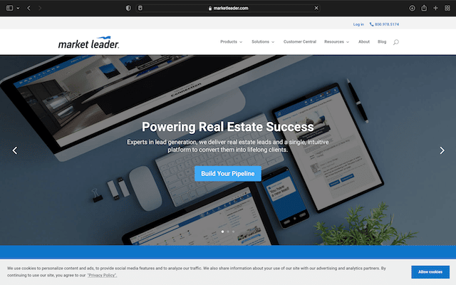 20 Best Real Estate Websites For Lead Generation 26 Market leader's home page