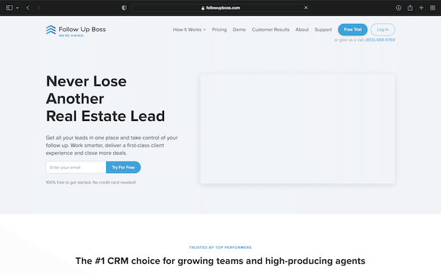 20 Best Real Estate Websites For Lead Generation 36 Follow Up Boss' Home Page