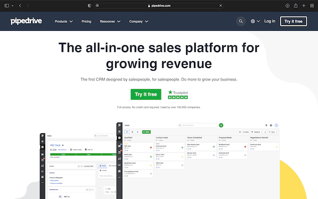 20 Best Real Estate Websites For Lead Generation 40 Pipedrive's Home Page