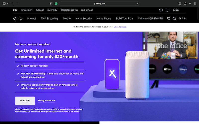 Bad Websites: 19 Of The Worst Websites In The World 27 Xfinity's homepage