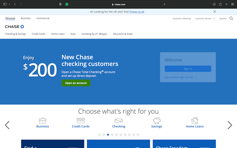 Bad Websites: 19 Of The Worst Websites In The World 31 Chase's website