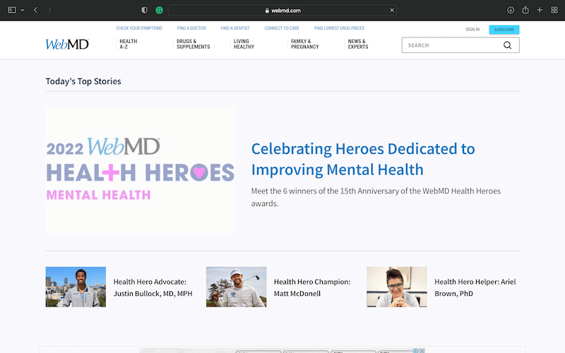 Bad Websites: 19 Of The Worst Websites In The World 33 WebMD's website