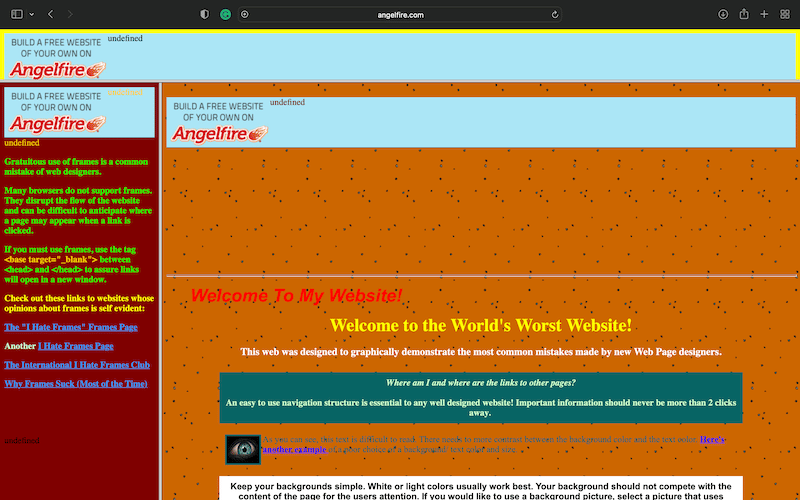 Bad Websites: 19 Of The Worst Websites In The World 32 he World's Worst Website