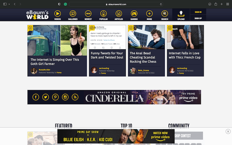 Bad Websites: 19 Of The Worst Websites In The World 26 eBaum's World's website