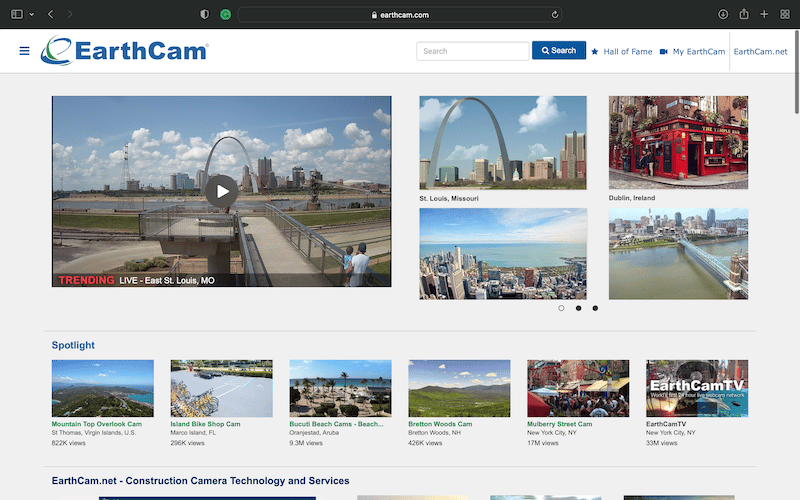 Bad Websites: 19 Of The Worst Websites In The World 42 EarthCam's website