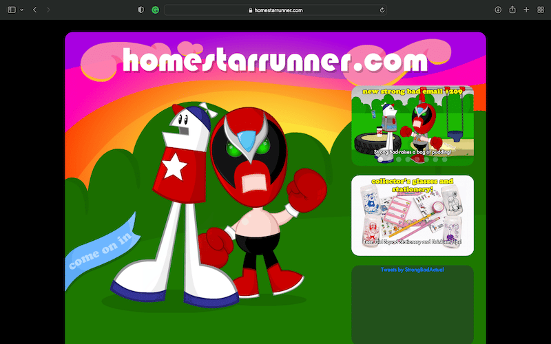 Bad Websites: 19 Of The Worst Websites In The World 29 Homestar Runner's home page
