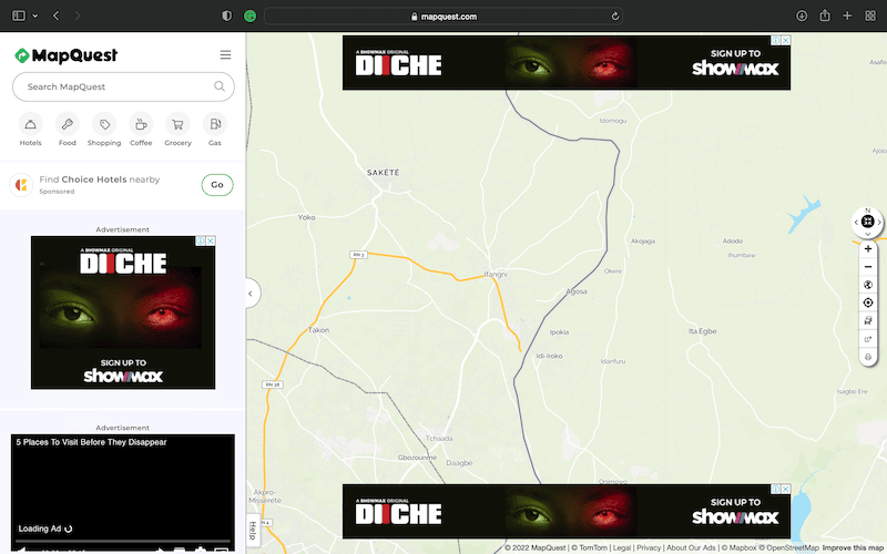 Bad Websites: 19 Of The Worst Websites In The World 28 MapQuest's home page