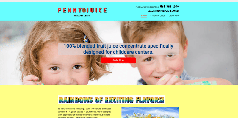 Bad Websites: 19 Of The Worst Websites In The World 36 Penny Juice's website
