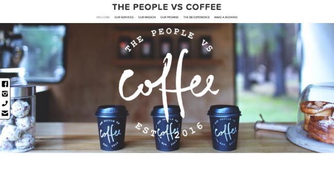 What Does Small Business Website Design Entail? 18 2. The People Vs. Coffee