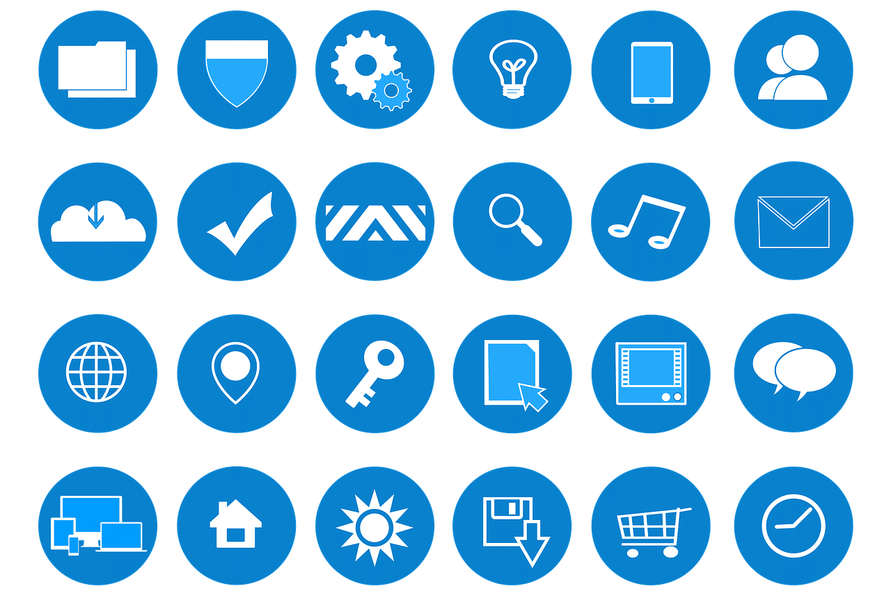 Icons for web development 