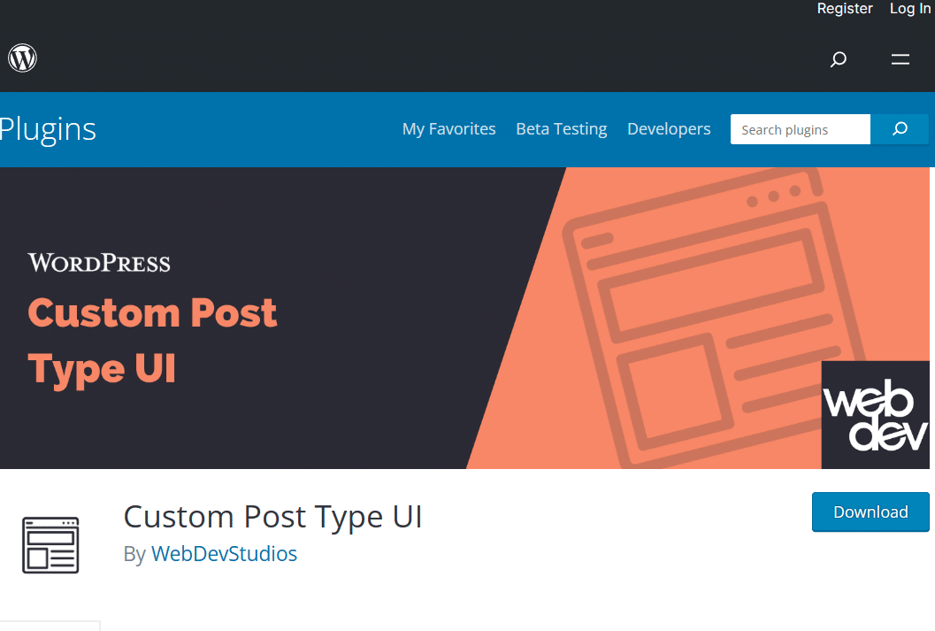 Custom Post Type UI WordPress Plugins