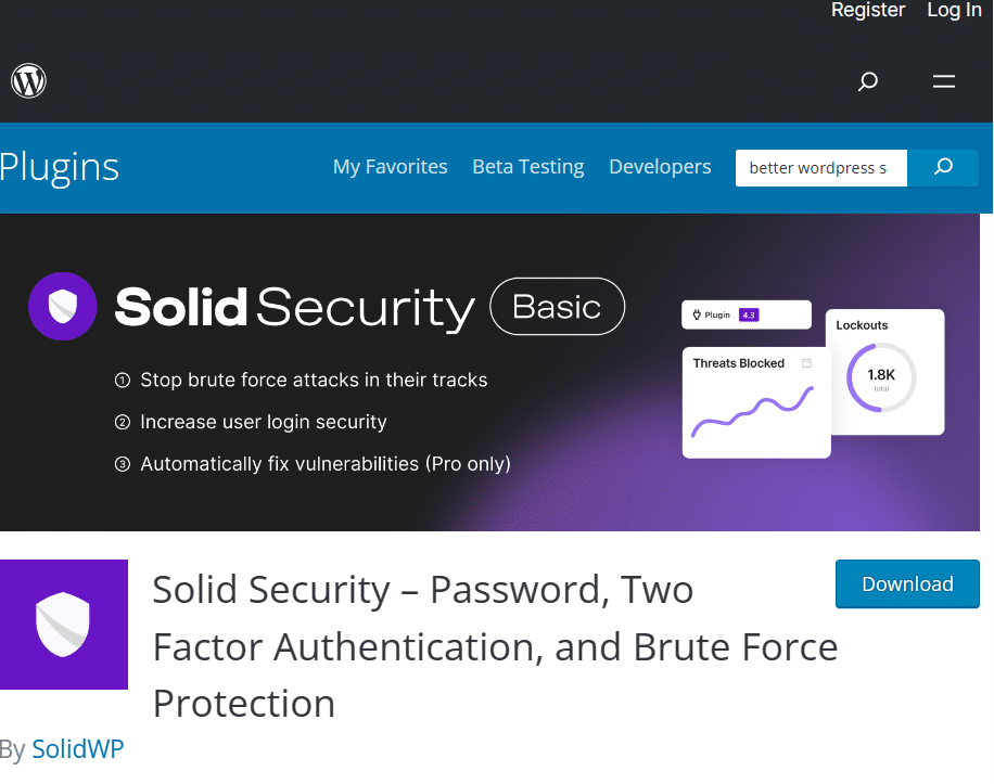 Solid Security WP Plugin 