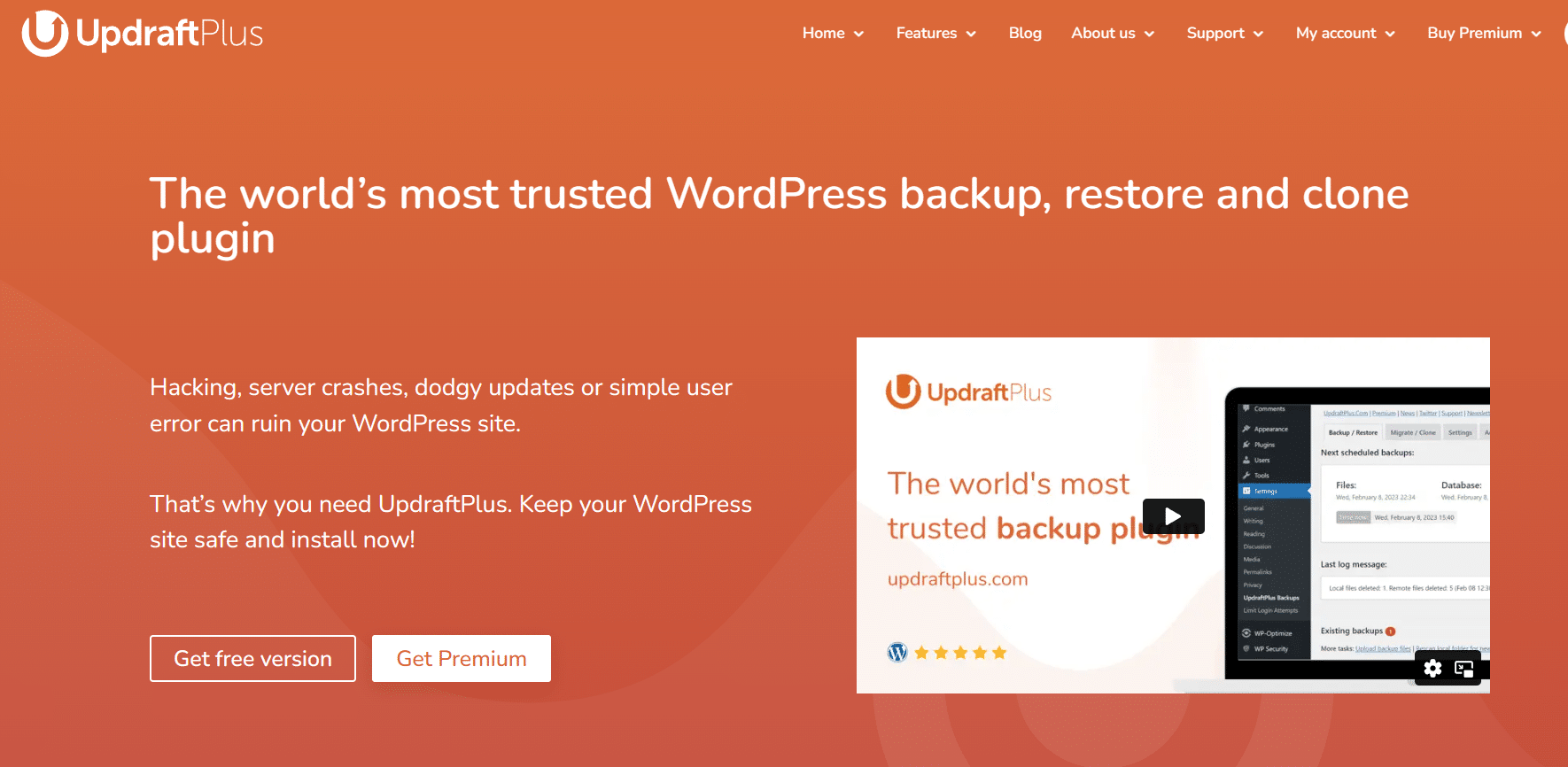 Updraft Plus WorkPress Plugin