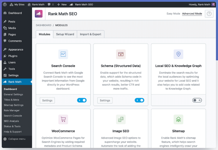 We utilize RankMath to help us with this