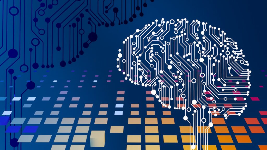The Small Business Guide to AI Websites: Enhancing Functionality and User Experience 10 a computer circuit board with a brain on it