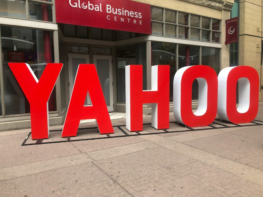 The Best Search Engines for Small Business Owners 16 red Yahoo signage on street