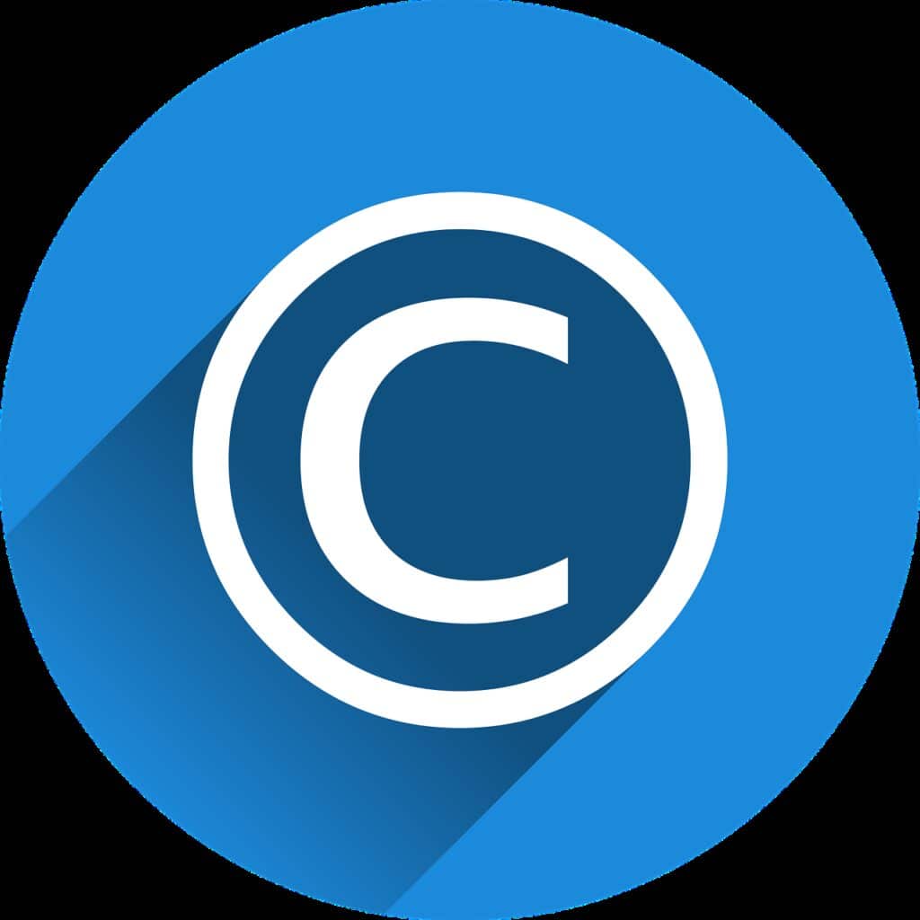 copyright, right, icon
