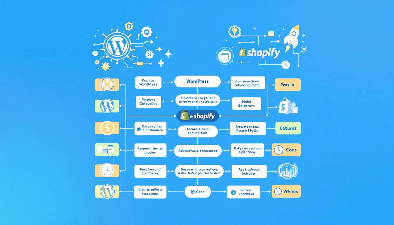 Choosing the right platform for your online store: WordPress vs Shopify.