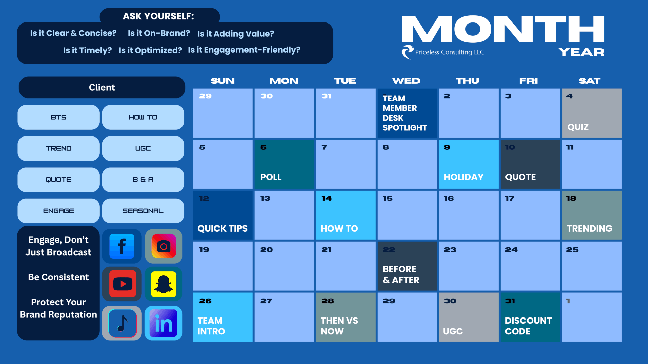 Social Media Content Calendar Template: Save Time, Stay Consistent, Get Results 6 64cb500d ec0c 4f12 ac28 851b6eda27f0 scaled